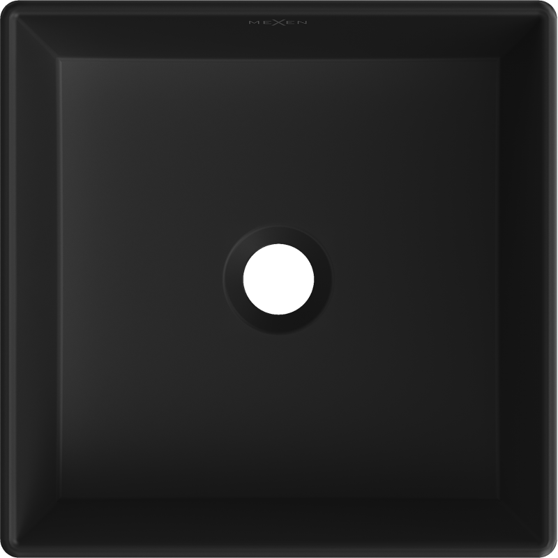 Mexen Goya umyvadlo na desku 35 x 35 cm, černá mat - 22183585