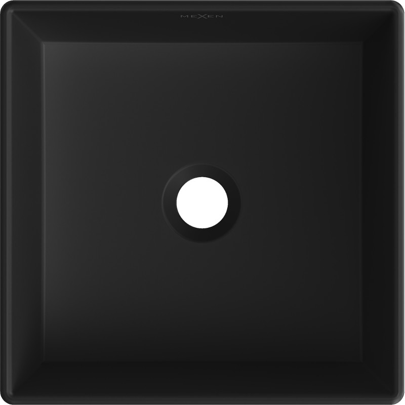 Mexen Goya umyvadlo na desku 35 x 35 cm, černé mat - 22183585