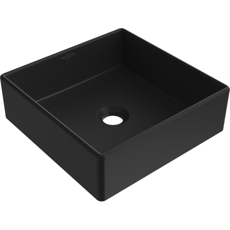 Mexen Goya umyvadlo na desku 35 x 35 cm, černá mat - 22183585