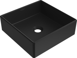 Mexen Goya umyvadlo na desku 35 x 35 cm, černá mat - 22183585