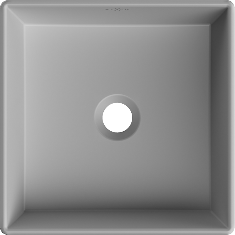 Mexen Goya umyvadlo na desku 35 x 35 cm, světle šedá mat - 22183561