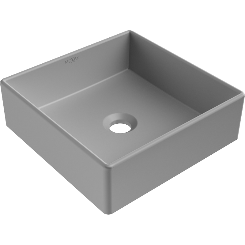 Mexen Goya umyvadlo na desku 35 x 35 cm, světle šedá mat - 22183561