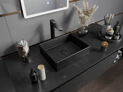 Mexen Goya umyvadlo na desku 40 x 32 cm, černá matná - 22184085