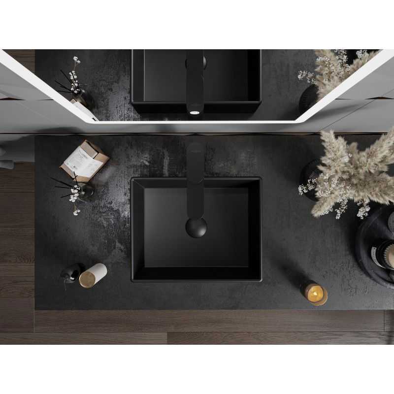 Mexen Goya umyvadlo na desku 40 x 32 cm, černá matná - 22184085