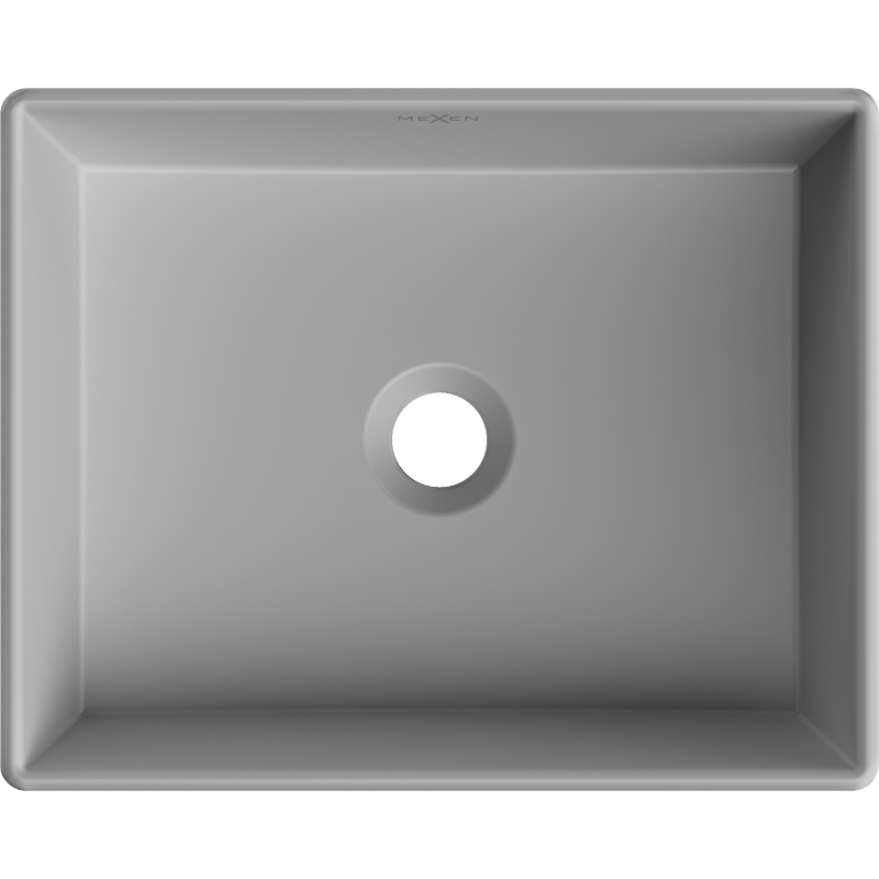 Mexen Goya umyvadlo na desku 40 x 32 cm, světle šedá matná - 22184061