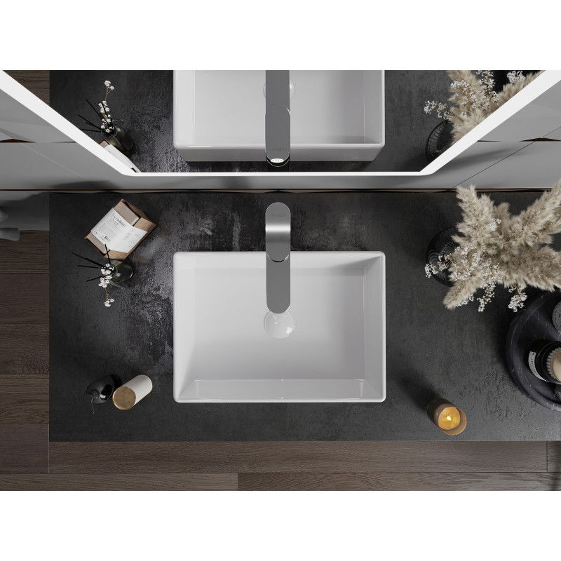 Mexen Goya umyvadlo na desku 45 x 32 cm, bílá - 22184500