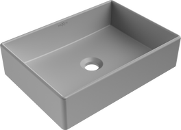 Mexen Goya umyvadlo na desku 45 x 32 cm, světlě šedá matná - 22184561