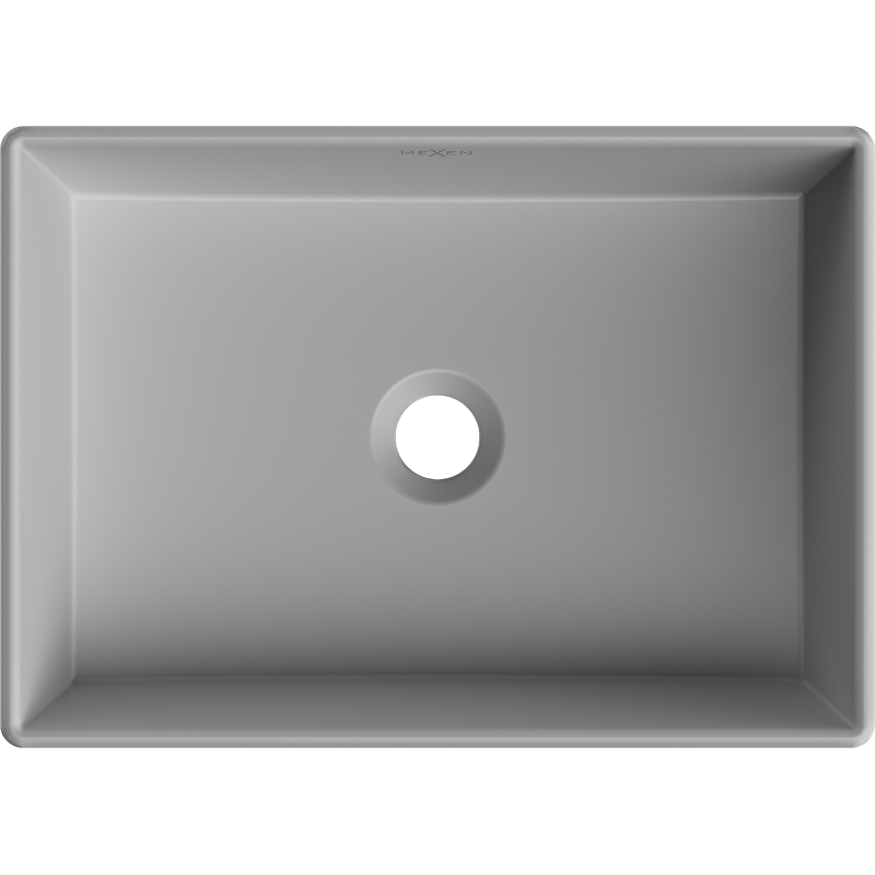 Mexen Goya umyvadlo na desku 45 x 32 cm, světlě šedá matná - 22184561