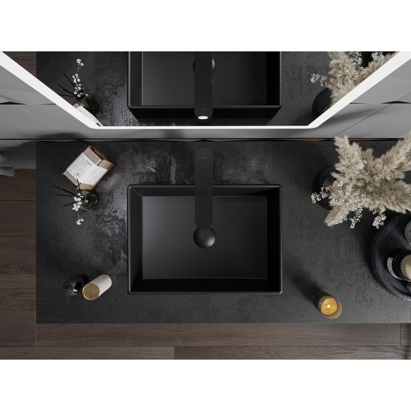 Mexen Goya umyvadlo na desku 45 x 32 cm, černá mat - 22184585