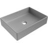 Mexen Goya umyvadlo na desku 51 x 37 cm, světle šedá matná - 22185061