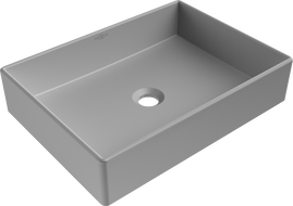 Mexen Goya umyvadlo na desku 51 x 37 cm, světle šedá matná - 22185061