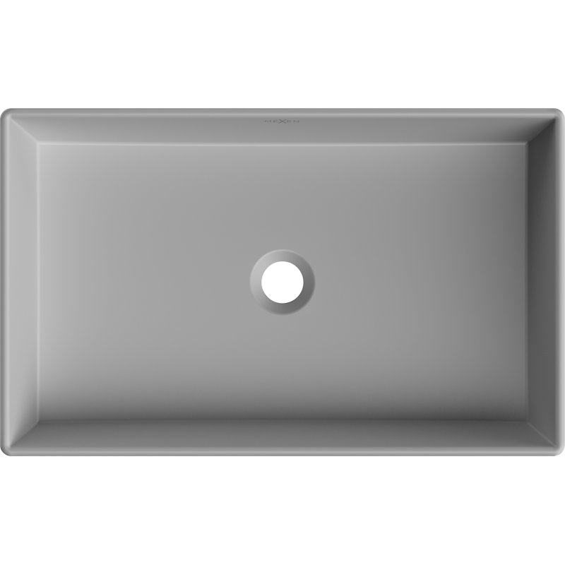 Mexen Goya umyvadlo na desku 60 x 37 cm, světle šedá matná - 22186061