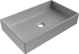 Mexen Goya umyvadlo na desku 60 x 37 cm, světle šedá matná - 22186061