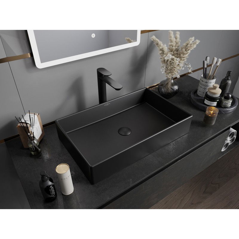 Mexen Goya umyvadlo na desku 60 x 37 cm, černý mat- 22186085