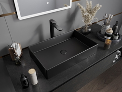 Mexen Goya umyvadlo na desku 60 x 37 cm, černý mat- 22186085