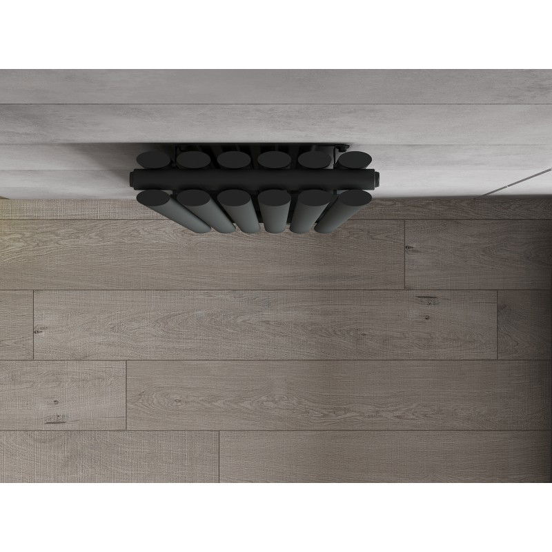 Mexen Dallas dekorativní radiátor 1600 x 360 mm, 1039 W, antracit - W214-1600-360-00-66