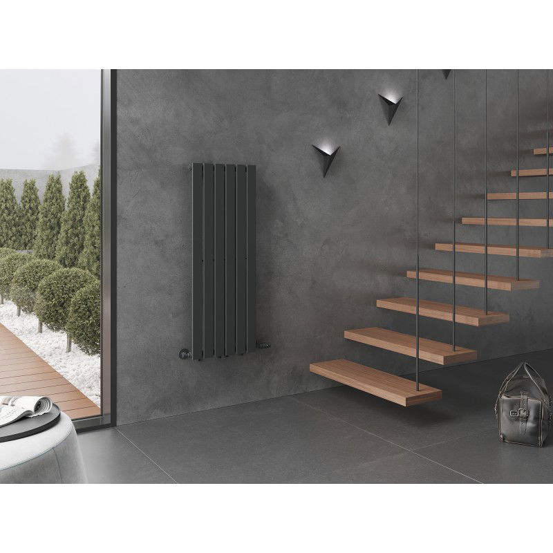 Mexen Boston dekorativní radiátor 1200 x 452 mm, 611 W, antracit - W213-1200-452-00-66