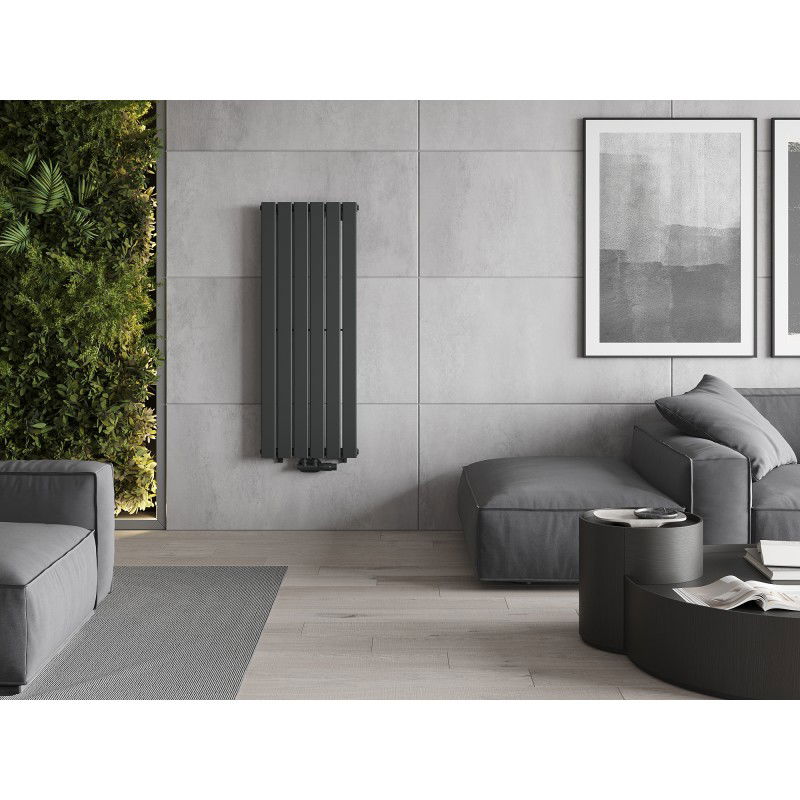 Mexen Boston dekorativní radiátor 1200 x 452 mm, 611 W, antracit - W213-1200-452-00-66