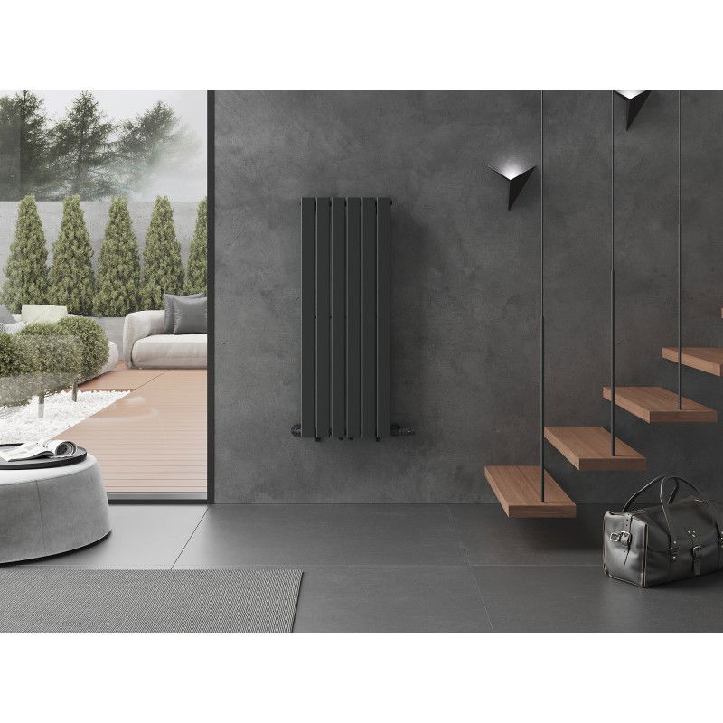 Mexen Boston dekorativní radiátor 1200 x 452 mm, 611 W, antracit - W213-1200-452-00-66