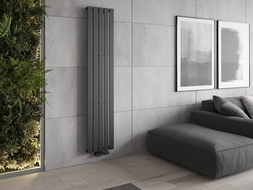 Mexen Boston dekorativní radiátor 1800 x 376 mm, 740 W, antracit - W213-1800-376-01-66