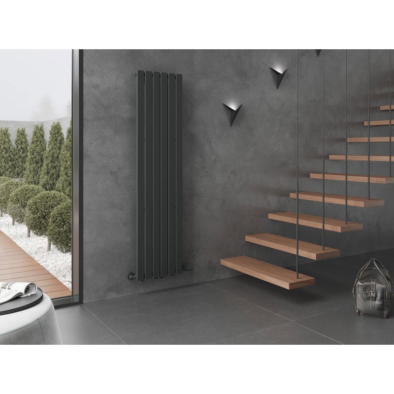 Mexen Boston dekorativní radiátor 1800 x 452 mm, 888 W, antracit - W213-1800-452-00-66