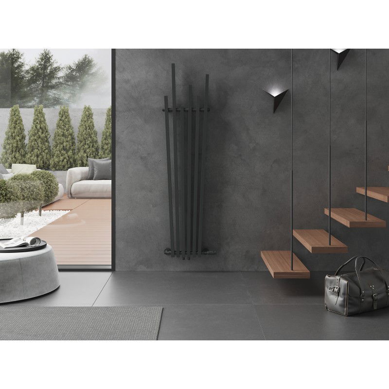 Mexen Omaha dekorativní radiátor 1800 x 420 mm, 655 W, antracit - W208-1800-420-00-66