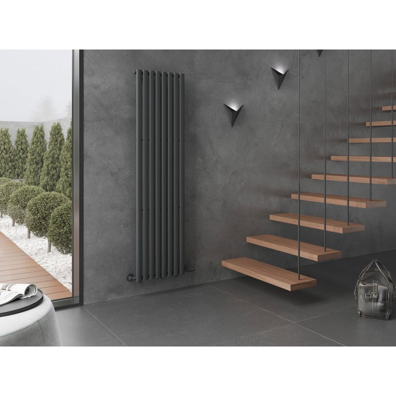 Mexen Oregon dekorativní radiátor 1800 x 480 mm, 805 W, antracit - W202-1800-490-00-66