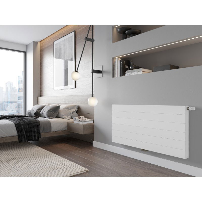 Mexen Line CCL21 deskový radiátor 600 x 1300 mm, spodní středové připojení, 1572 W, bílý - W6C21L-060-130-00