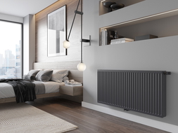 Mexen CC22 deskový radiátor 600 x 2800 mm, spodní středové připojení, 4628 W, antracit - W6C22-060-280-66