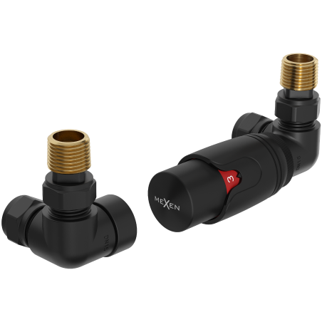 Mexen G00 osová termostatická sada, černá - W903-900-70