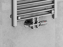 Mexen G00 termostatická sada úhlová/přímá, Duplex, DN50, chrom - W908-900-01