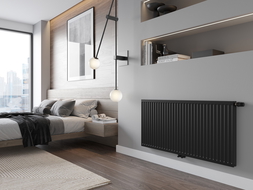 Mexen CC11 deskový radiátor 300 x 2400 mm, spodní středové připojení, 1173 W, černý - W6C11-030-240-70