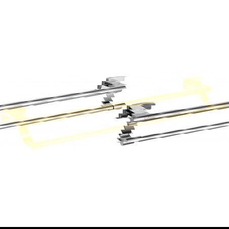 Mexen Zoja dvojitý držák na ručník, zlatý - 7019125-50