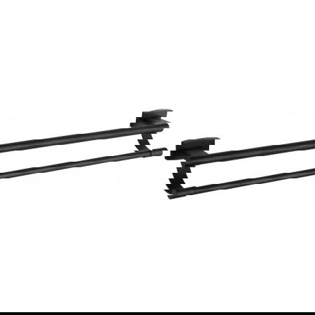 Mexen Zoja dvojitý věšák na ručník, černý - 7019125-70