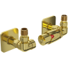 Mexen G00 sada termostatická axiální s krytkou S, zlatá - W903-900-909-50