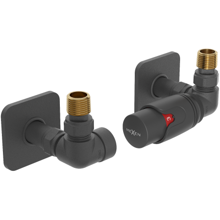Mexen G00 sada termostatická osová s krytem S, antracit - W903-900-909-66
