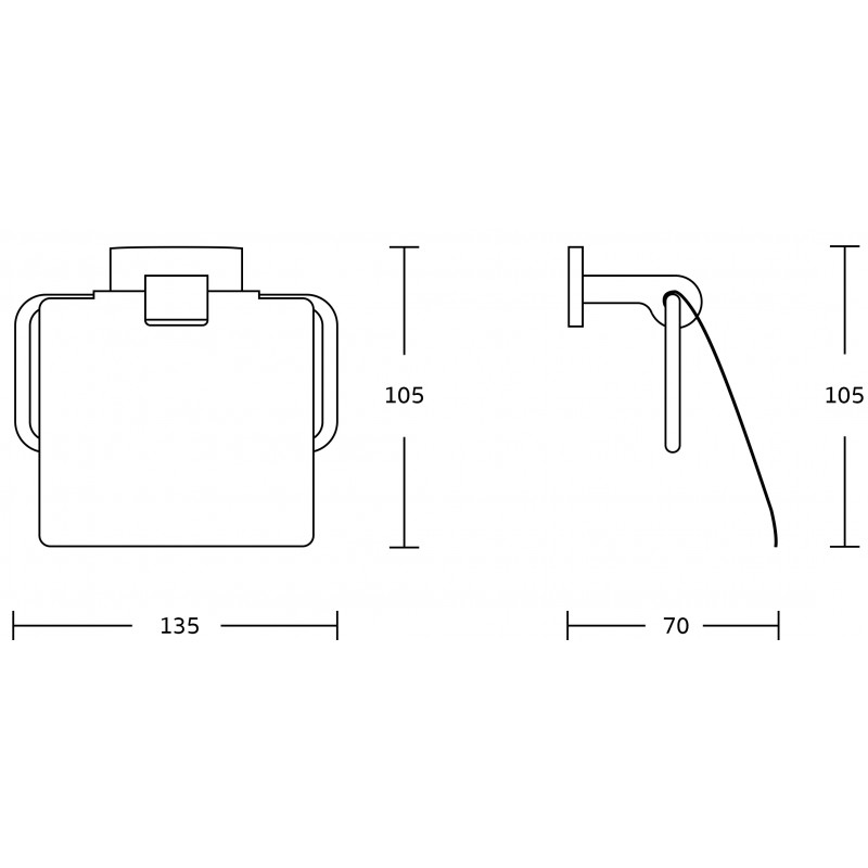 Mexen Zoja držák toaletního papíru, zlatý - 7019133-50