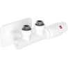 Mexen G00 sada termostatických ventilů rohových s krytkou S, Duplex, DN50, bílý - W907-900-910-20