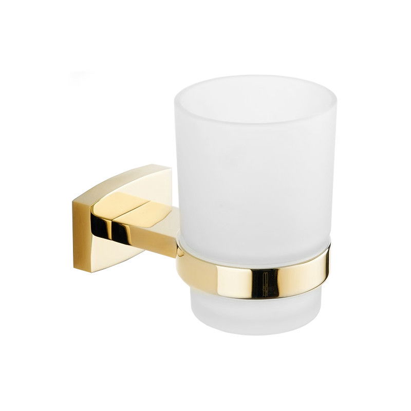 Mexen Zoja sklenice na zubní kartáčky, zlatá - 7019138-50