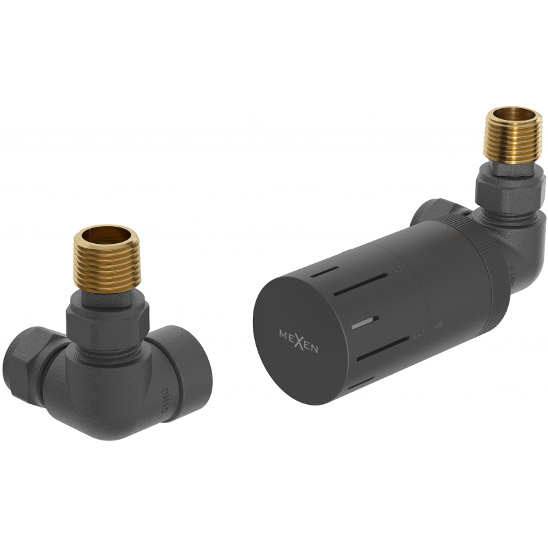 Mexen G05 sada termostatická osová, antracit - W903-958-66