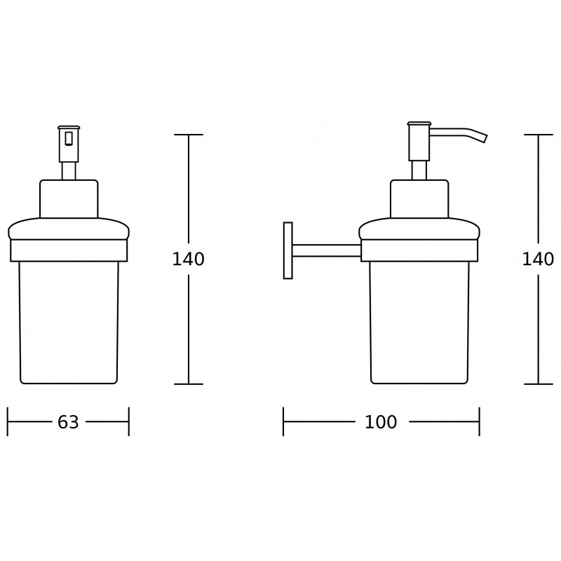 Mexen Zoja dávkovač mýdla, zlatý - 70191388-50