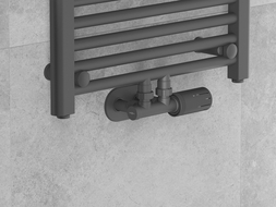 Mexen G05 termostatický set rohový, Duplex, DN50, antracit - W907-958-66