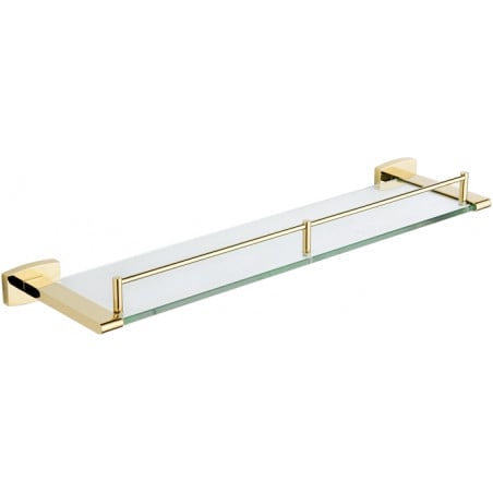 Mexen Zoja závěsná skleněná police, zlatá - 7019137-50