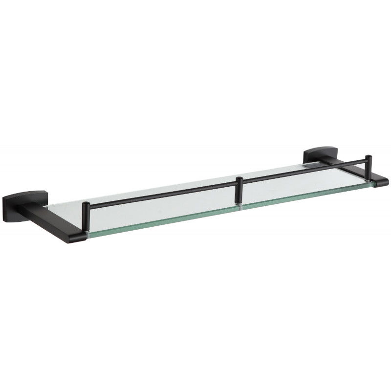 Mexen Zoja závěsná skleněná police, černá - 7019137-70