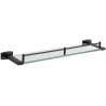 Mexen Zoja závěsná skleněná police, černá - 7019137-70