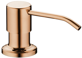 Mexen dávkovač na tekutinu do dřezu, růžové zlato - 6601320-60