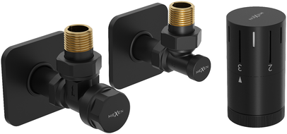 Mexen G05 termostatická sada rohová s krytkou S, černá - W901-958-909-70