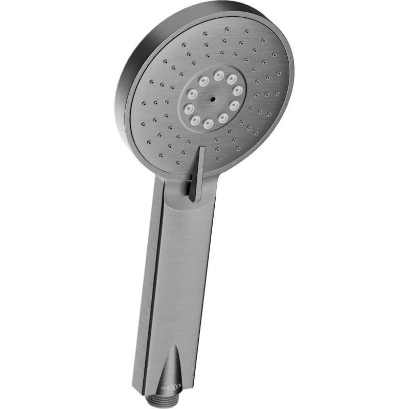 Mexen R-40 sprchová hlavice 3-funkční, gun gray kartáčovaná - 79540-66