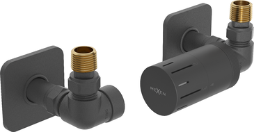 Mexen G05 termostatická sada přímá s krytkou S, antracit - W903-958-909-66