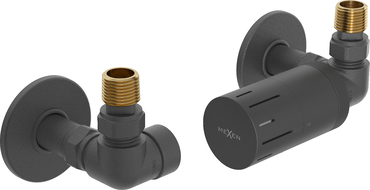 Mexen G05 axiální termostatická sada s krytkou R, antracit - W903-958-904-66